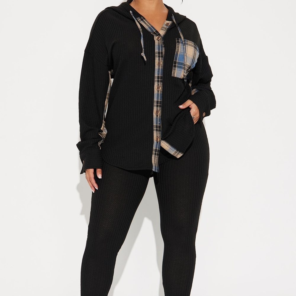 Fashion Nova Alexandra Waffle Pant Set